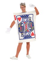 King Of Hearts Alice In Wonderland Playing Card Adult Costume