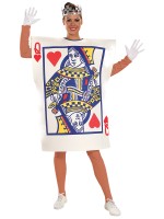 Queen Of Hearts Playing Card Adult Costume Alice In Wonderland