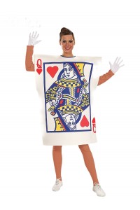 Queen Of Hearts Playing Card Adult Costume