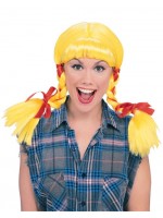 Country Girl Western Yellow Wig for Adult - Accessory