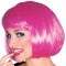 Supermodel Hot Pink Wig for Adult Celebrities