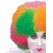 Neon Circus Clown Wig for Adults
