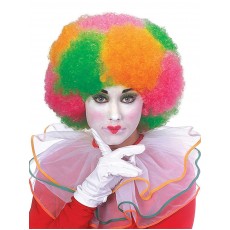 Clown Circus Multi Colour Neon Adult Wig - Accessory Clown Circus Multi Colour Neon Adult Wig - Accessory