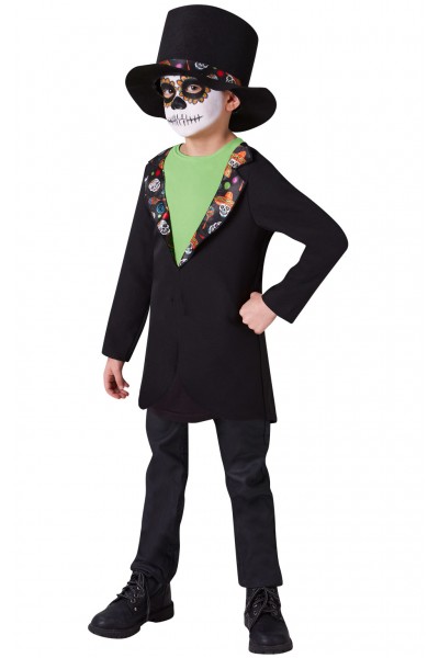 Day Of The Dead Boy Child Costume Halloween