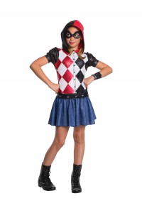 Harley Quinn Suicide Squad DC Superhero Girls Hoodie Child Costume