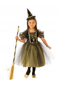 Golden Star Witch Child Costume