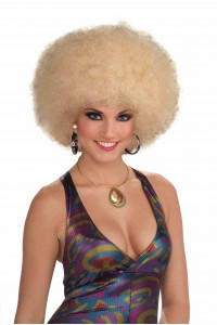 Afro Blonde Wig for Adult 1970s