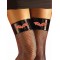 Vampiress Halloween Thigh Highs - Black And Red - Accessory