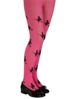 Pink Glitter Witch Tights- Child - Accessory