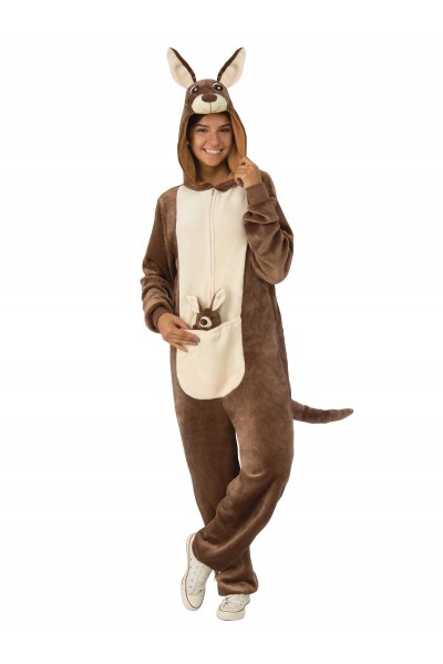 Kangaroo Furry Onesie Adult Costume Animals