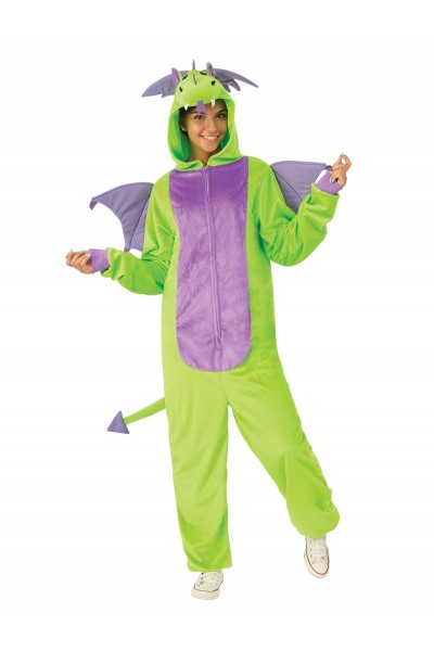 Green Dragon Mythical Furry Onesie Adult Costume Green Dragon Mythical Furry Onesie Adult Costume