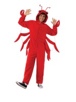 Lobster Furry Onesie Adult Costume Animals