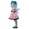 Blue Skelly Girl Child Costume