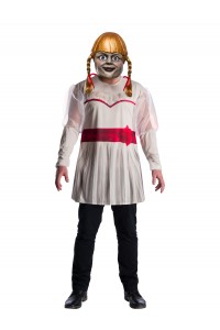 Annabelle Costume Top And Mask for Adult Halloween