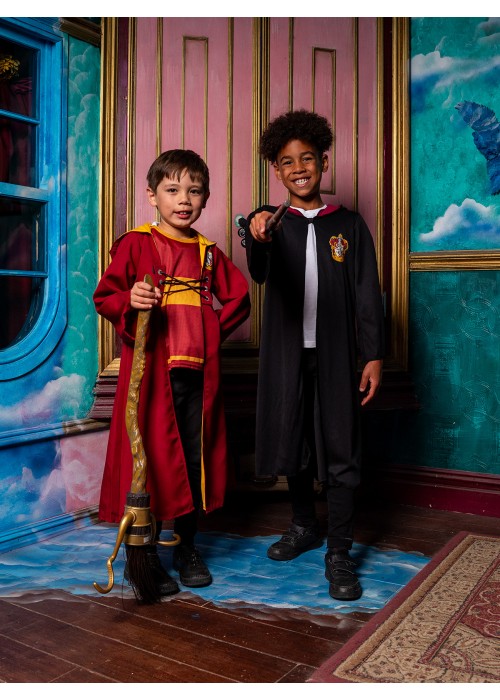 Quidditch Harry Potter Hooded Red Child Robe Costume