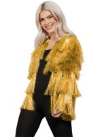 Fever Gold Tinsel Festival Jacket for Adult