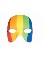 Rainbow Half Mask for Adult Mardi Gras - Accessory