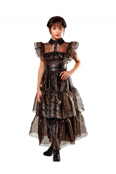 Wednesday Rave'n Deluxe Girl's Costume Addams Family