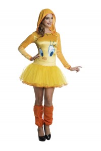 Tweety Hooded Tutu Adult Dress Looney Tunes