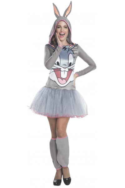 Bugs Bunny Looney Tunes Hooded Tutu Adult Dress