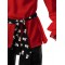 Adult Red Cotton Pirate Costume Shirt