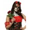 Red Rose Day Of The Dead Halloween Adult Costume