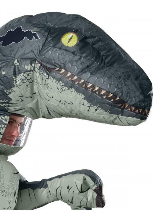 Velociraptor Blue Inflatable Adult Costume Jurassic World Item