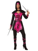 Pink Ninja Japanese Warrior Adult Costume