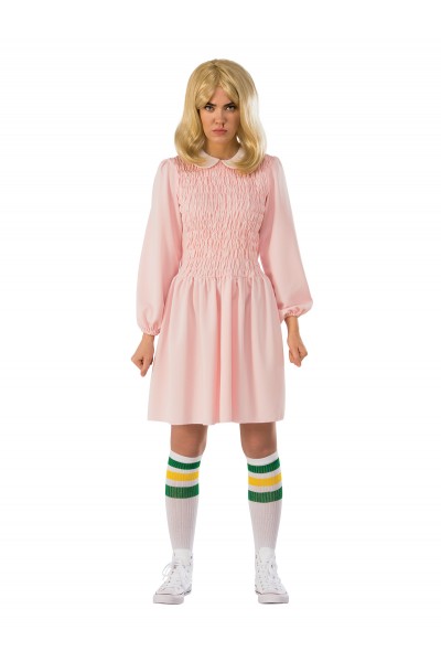 Stranger Things Eleven Pink Dress Adult Costume