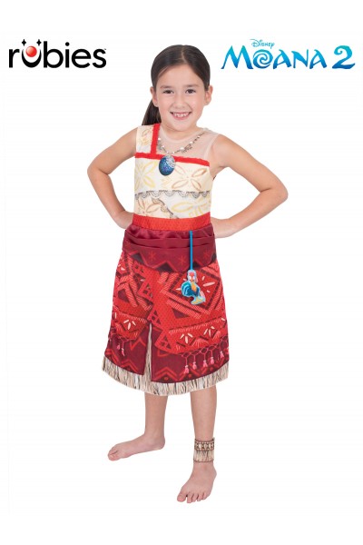 Moana Deluxe Costume With Heihei Accessory Child