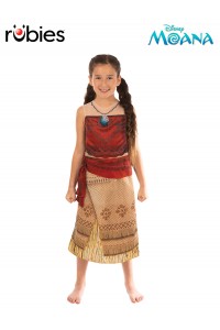 Moana Deluxe Live Action Movie Child Costume
