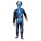 Skeleton Neon Blue Child Costume