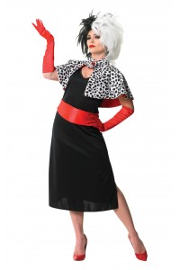 Cruella De Vil 101 Dalmatians Deluxe Adult Costume