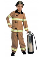 Fire Fighter Deluxe Boy's Costume Careers