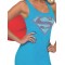 Supergirl Rhinestone Tank Adult Dress