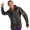 Adult Black Disco Shirt with Stars