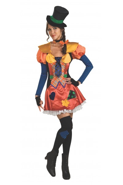 Hobo Clown Circus Womens Adult Costume