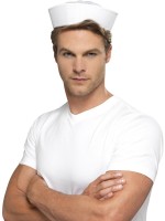 White Sailor Hat for Adult