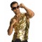Rapper 1990s Gold Adult Vest