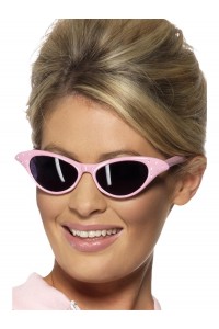 Rock & Roll Sunglasses - Pink, Adult
