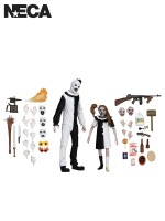 Terrifier Ultimate Art The Clown & Little Pale Girl 2 Pack 7in Scale Action Figures
