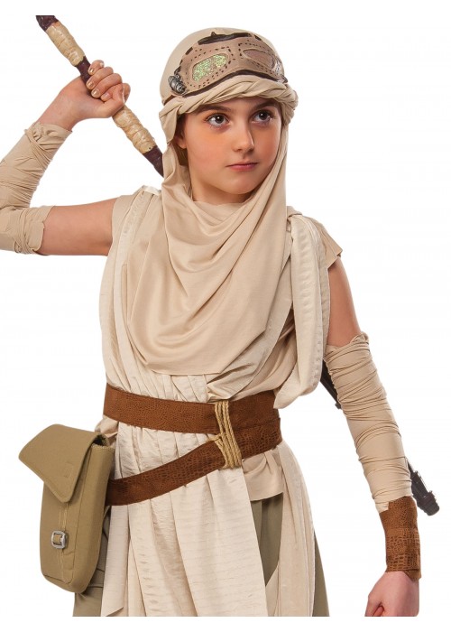 Costume Deluxe Bambina Rey Star Wars Episodio 7 The Force Awakens - Taglia Large - 2