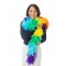 Rainbow Feather Boa Mardi Gras