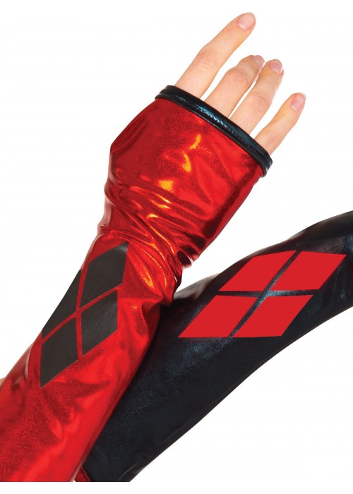 Harley Quinn Arm Warmers Batman Gauntlets For Teens and Adults main image 1