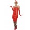 Red Flapper Costume with Long Dress