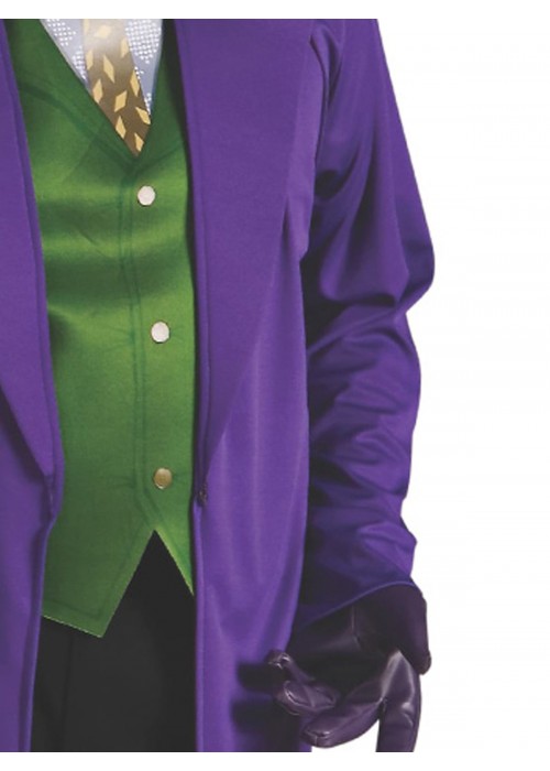 Deluxe Suicide Squad Joker Costume Mens Halloween Fancy Dress Jacket & Shirt main image 1