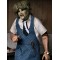 Texas Chainsaw Massacre Leatherface With Old Lady Mask 8in Clothed Action Figure (Window Box)