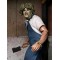 Texas Chainsaw Massacre Leatherface With Old Lady Mask 8in Clothed Action Figure (Window Box)