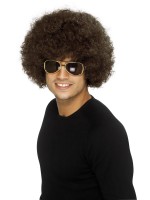 70s Funky Afro Wig, Adult - Brown